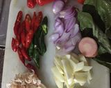 Foto langkah ke 2 dari resep Sayur Sawi Putih Tahu Santan.