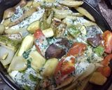 Foto del paso 5 de la receta: Vegetales al horno con crema y pesto