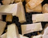 A picture of step 1 of Roasted Tofu BHEL.