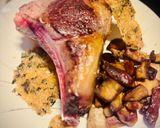 Une image de l'étape 5 de Côte de bœuf, Cèpes et tuiles de Parmesan.