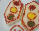 A picture of step 7 of Traffic light sandwich.
