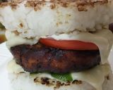 A picture of step 3 of Indian style Rice Burger.