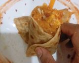 A picture of step 5 of Veg kathi Roll.
