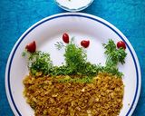 A picture of step 1 of Indian Bread Upma / Roti Upma/ कुसकरा.