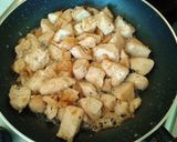 Foto del paso 6 de la receta: Espaguetis salsa alfredo con pollo y champiñones
