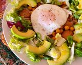 Foto del paso 7 de la receta Garbanzos en ensalada con sobrasada, butifarra y huevo