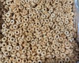 A picture of step 3 of Peanut butter Cheerio bars.