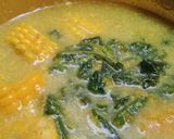 Foto langkah ke 5 dari resep Sayur santan bayam kuah kuning.