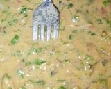 A picture of step 5 of Veg besan chilla /Veg Omelette🍴.