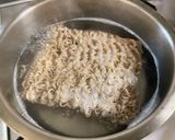 A picture of step 4 of Tempra Soba for lunch.