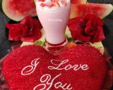 A picture of step 4 of Mohobbat ka Sharbat(Rose watermelon juice).