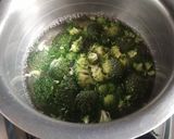 A picture of step 1 of Power packed broccoli mushroom salad.