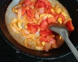 A picture of step 2 of Soya Makhana curry.
