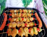 Une image de l'étape 8 de Brochettes de poulet marinés au curry cuisson cocotte magimix ou cuisson woodfire.