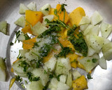 A picture of step 3 of Mango cucumber salad.