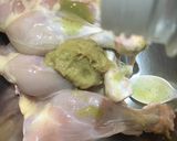 A picture of step 2 of Chicken Tangdi Masala.
