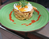 Foto del paso 4 de la receta: Huevos de codorniz al estampido con chorizo y papas
