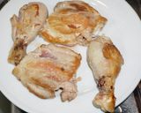 Foto del paso 1 de la receta: Pollo arvejado con zapalllo