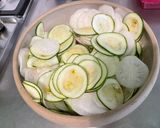 Une image de l'étape 7 de Gratin de navet blanc et courgette au jambon cru et emmental.