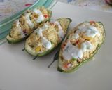 Foto del paso 7 de la receta Calabacines rellenos de couscous con salsa tzatziki casera