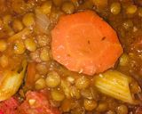 Foto del paso 5 de la receta: GUISO DE 🍲LENTEJAS🍝(como lo hace mi mamá ❤️)