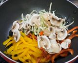 A picture of step 5 of Sikkimese Vegetable Vermicelli Thukpa.