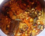 A picture of step 8 of Lobia Veggie Pulao.
