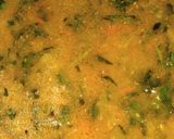 A picture of step 7 of Dal palak.