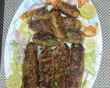 A picture of step 7 of Chicken mince Turkish kababs Indian style with curd chutney raita.