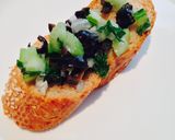 A picture of step 3 of Crostini with Olive Relish.