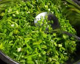A picture of step 3 of Cheesy spring onion sev sabji.