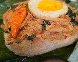 Foto langkah ke 17 dari resep Nasi Bakar Ayam Suwir.