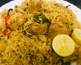 A picture of step 4 of Chicken mix biryani.