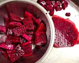 A picture of step 1 of Dragon Fruit Shake.