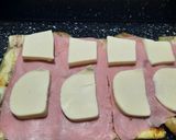 Foto del paso 3 de la receta: Láminas de berenjenas con quesos, jamón y salsa (para congelar)
