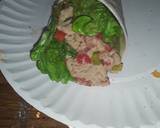 Swiss garlic n herb tuna wrap recipe step 4 photo