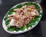 Hình bước làm 5 của món Gà hấp cải thìa