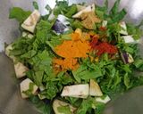 A picture of step 2 of Palak Baingan ki Sabji.