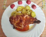 Foto del paso 16 de la receta Churrasco o costillar de cerdo con patatas al ajo y orégano al horno o en Airfryer