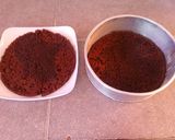 A picture of step 12 of Moist chocolate cake using table top cooker.