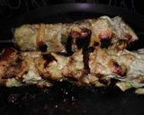 A picture of step 2 of Dhaniya lesuni kebab.