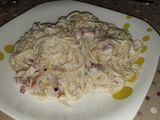 Pasta con queso azul
