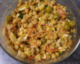 Foto del paso 5 de la receta: Ensalada de Garbanzos con tiras de pollo asado