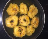 A picture of step 4 of Sweet curd veda.