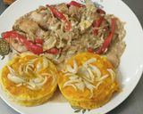 Foto del paso 14 de la receta: Pez Ángel y tortilla de zapallo (calesita)