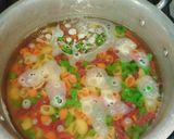 A picture of step 1 of Garlic mayo soupy macroni.