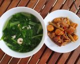 Hình bước làm 6 của món Thịt chân giò kho sả trứng cút