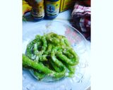 Foto langkah ke 4 dari resep Churros Pandan Tanpa Spuit.