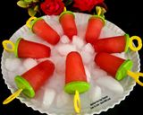 A picture of step 4 of Rose Shikanji Ice Candy Popsicles.