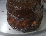 A picture of step 6 of Malt cake with choclate cream cheese frosting #foodies&Friends.